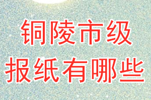 銅陵市級報(bào)紙有哪些
